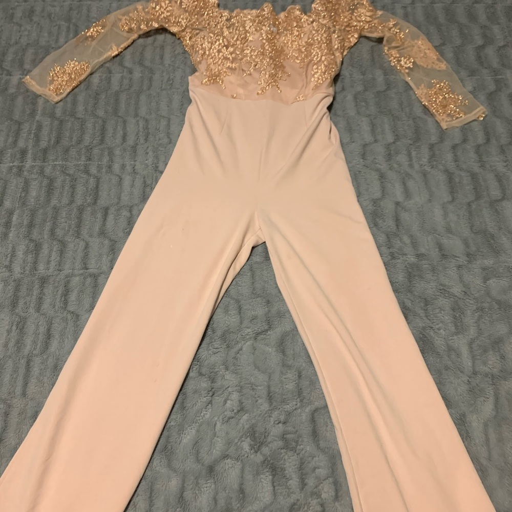 Blush pink Glam Jumpsuit